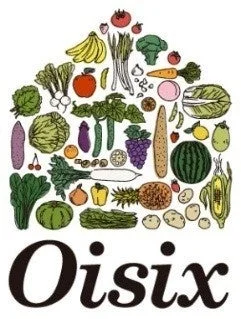 Oisixロゴと野菜イラスト