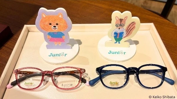 子ども用メガネのディスプレイ